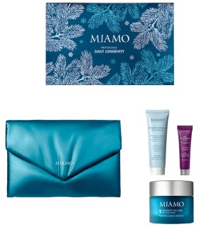 Miamo Cofanetto di Natale 2025 Protocollo Daily Longevity - Soft Satin cream + Milk Cleanser + Maschera antietà