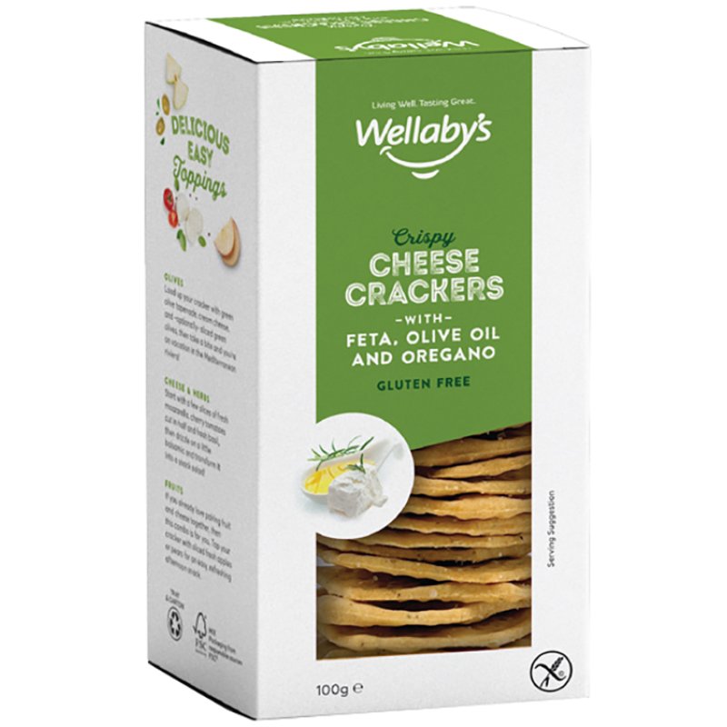 WELLABY'S Crackers Feta-Olive WELLABY'S Crackers Feta-Olive