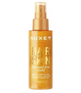 Nuxe Hair & Skin Mist Sensual Era Gold Shimmer - Spray Profumato Perlato Corpo e Capelli 100ml Nuxe Hair & Skin Mist Sensual Era Gold Shimmer - Spray Profumato Perlato Corpo e Capelli 100ml