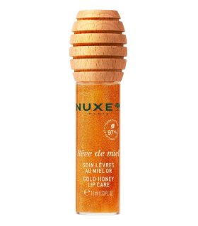 Nuxe Reve De Miel Gold Honey Lipcare - Trattamento labbra gloss DORATO al miele 10 ml