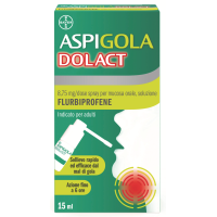 Aspi Gola Dolact  - Spray Antinfiammatorio per mal di gola forte -15 ml