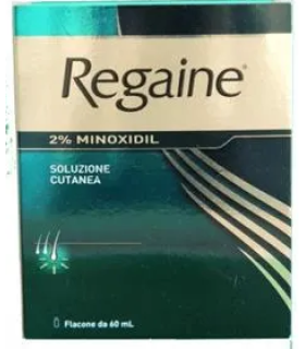 Regaine 2% - Soluzione cutanea per alopecia androgenetica e caduta dei capelli - Flacone 60ml 