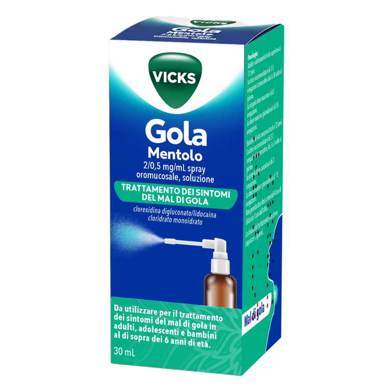 VICKS Gola Spray Mentolo 30ml VICKS Gola Spray Mentolo 30ml