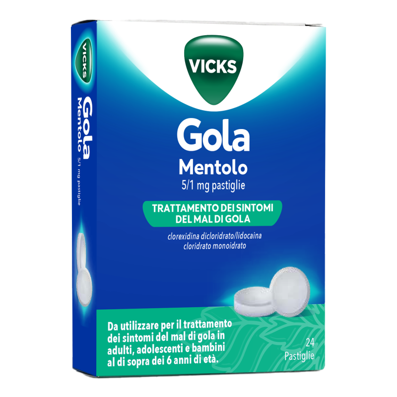 VICKS Gola 24 Past.Mentolo VICKS Gola 24 Past.Mentolo