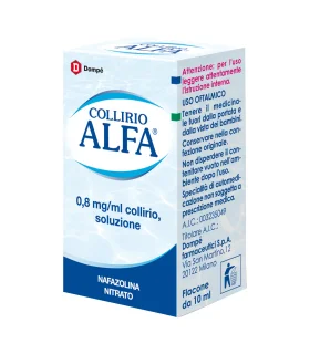 Collirio Alfa Gocce Oculari 10 ml 0,8mg/ml