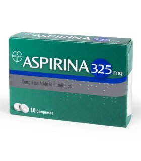 Aspirina 325 mg - Trattamento di mal di testa e dolori da lievi a moderati - 10 compresse 