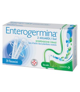 Enterogermina 2 Miliardi - Equilibrio della flora batterica intestinale - 20 flaconcini da 5 ml