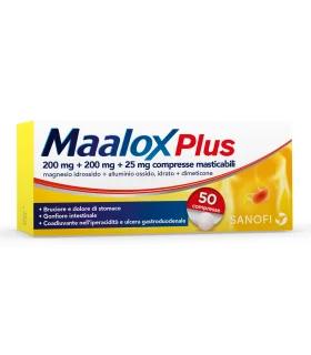 Maalox Plus 50 Compresse Masticabili Maalox Plus 50 Compresse Masticabili