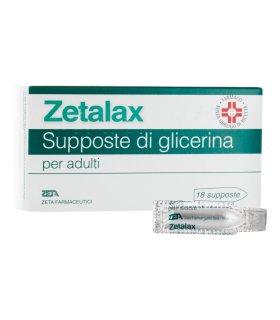 ZETALAX 18 Supposte Glicerina Adulti