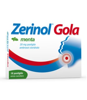 Zerinol Gola 18 pastiglie 20mg gusto menta