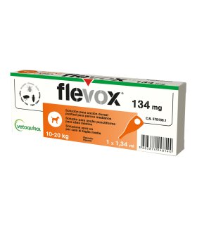 Flevox Spot-On Cani 1 Pipetta Antiparassitaria per Cani dai 10 ai 20 Kg