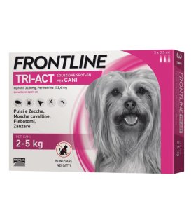 FRONTLINE Tri-Act 3 Pipette 0,5ml Cani 2-5 Kg