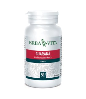 GUARANA' 60 Capsule Monoplanta 500 mg Integratore Alimentare ErbaVita