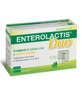 ENTEROLACTIS Duo - Integratore a base di fermenti lattici vivi - 10 bustine