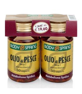 Body Spring Olio di Pesce Omega3 100 Capsule (2 confezioni da 50 - Bipack)