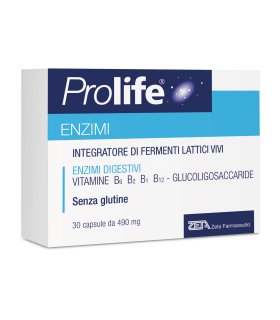 Prolife Enzimi - Integratore con enzimi a funzione digestiva - 30 capsule