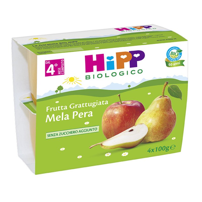 HiPP Biologico Frutta Frullata Mela, Prugna Gialle e Pesca 90 g