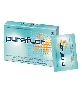Puraflor - Integratore a base di fermenti lattici probiotici - 12 bustine