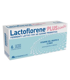 Lactoflorene PLUS bimbi - Integratore a base di fermenti lattici vivi - 6 flaconcini