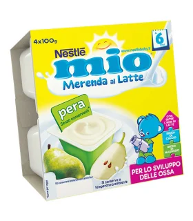 MIO Mer.Latte Pera 4x100g