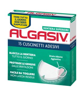 Algasiv Adesivo 15 Cuscinetti Protesi Superiore