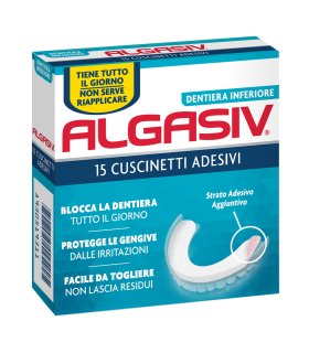 Algasiv Adesivo 15 Cuscinetti Protesi Inferiore
