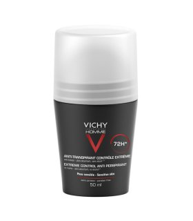 Vichy Deo Homme Linea Uomo Roll-On Deodorante Anti-Traspirante 72 ore 50 ml