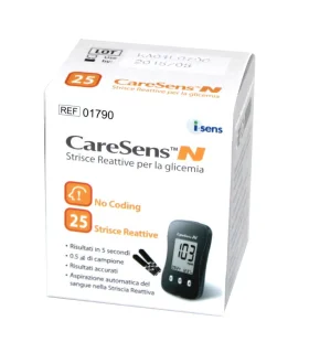 CARESENS N 25 Strisce per Glicemia