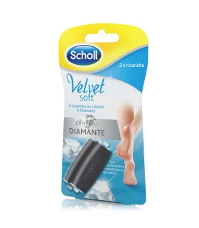 Scholl Velvet Soft Ricarica 2 Testine di Ricambio per Soft Roll Professional