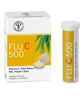 Flu C 500 - Vitamina C+Salice Bianco+Propoli+Zinco 20 Compresse Effervescenti