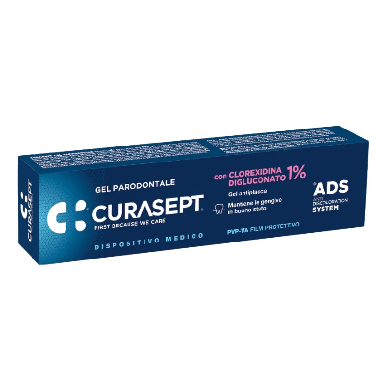 Curasept ADS Gel Dentifricio Lenitivo con Clorexidina 0,20% + clorobutanolo 0,5% 75 ml Curasept ADS Gel Dentifricio Lenitivo con Clorexidina 0,20% + clorobutanolo 0,5% 75 ml