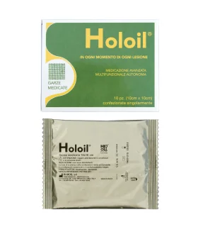 HOLOIL Garze Medicate cm10x10 10 pezzi
