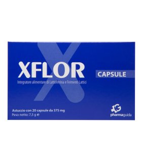 Xflor - Integratore per l'equilibrio della flora batterica intestinale - 20 capsule