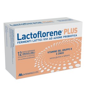 Lactoflorene PLUS - Integratore a base di fermenti lattici vivi - 12 bustine orosolubili