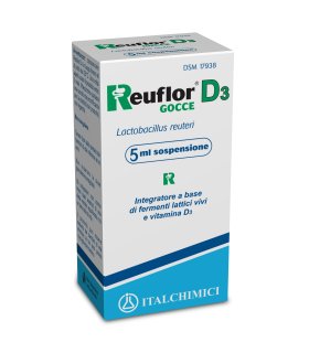 Reuflor D3 Gocce - Integratore per l'equilibrio della flora intestinale - 5 ml