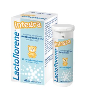 Lactoflorene Integra - Integratore a base di fermenti lattici vivi - 20 tavolette masticabili
