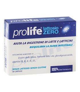 Prolife Lattosio Zero - Integratore per migliorare la digestione del lattosio - 30 capsule