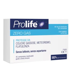 Prolife Zero Gas - contro gonfiore e meteorismo -  45 compresse masticabili