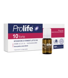 Prolife 10 Forte - Integratore a base di fermenti lattici vivi - 7 flaconcini