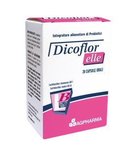 Dicoflor Elle - Integratore per la flora batterica intestinale della donna - 28 capsule