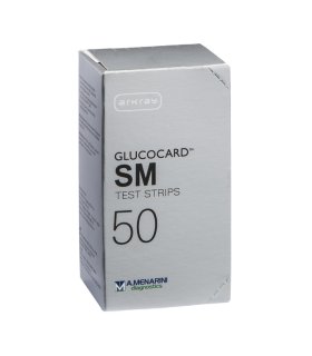 Glucocard SM Test Strips 50 Strisce per Glicemia