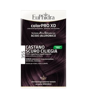 Euphidra ColorPRO XD Colorazione Permanente Tinta Numero 355 - Tinta capelli colore castano scuro ciliegia
