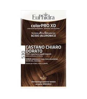 Euphidra ColorPRO XD Colorazione Permanente Tinta Numero 530 - Tinta capelli colore castano chiaro dorato