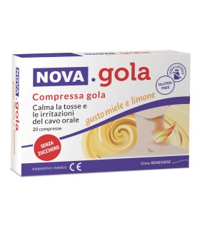 NOVA GOLA 20 Compresse Miele/Limone