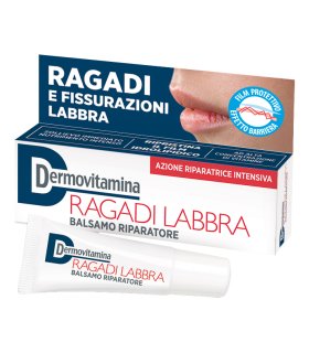 Dermovitamina Ragadi Labbra - Balsamo rigenerante intensivo per labbra secche e screpolate - 8 ml