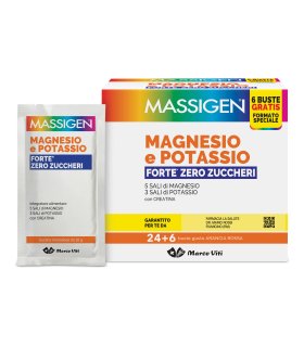 MASSIGEN MAGNESIO POTASSIO FORTE ZERO ZUCCHERI 24+6 BUSTINE