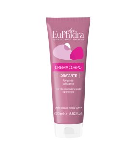 Euphidra Crema Corpo Idratante - Crema nutriente per pelle secca e molto secca - 250 ml
