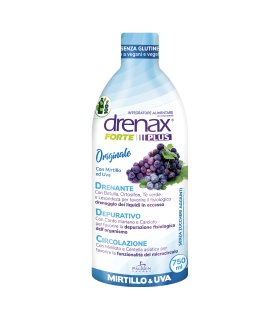 Drenax Forte Mirtillo Plus - Integratore alimentare drenante - 750 ml