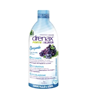 Drenax Forte Mirtillo Plus - Integratore alimentare drenante - 750 ml Drenax Forte Mirtillo Plus - Integratore alimentare drenante - 750 ml