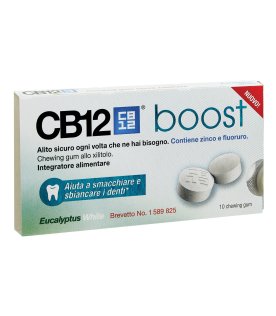 CB12 Boost Eucalipto White 10 Chewing-gum